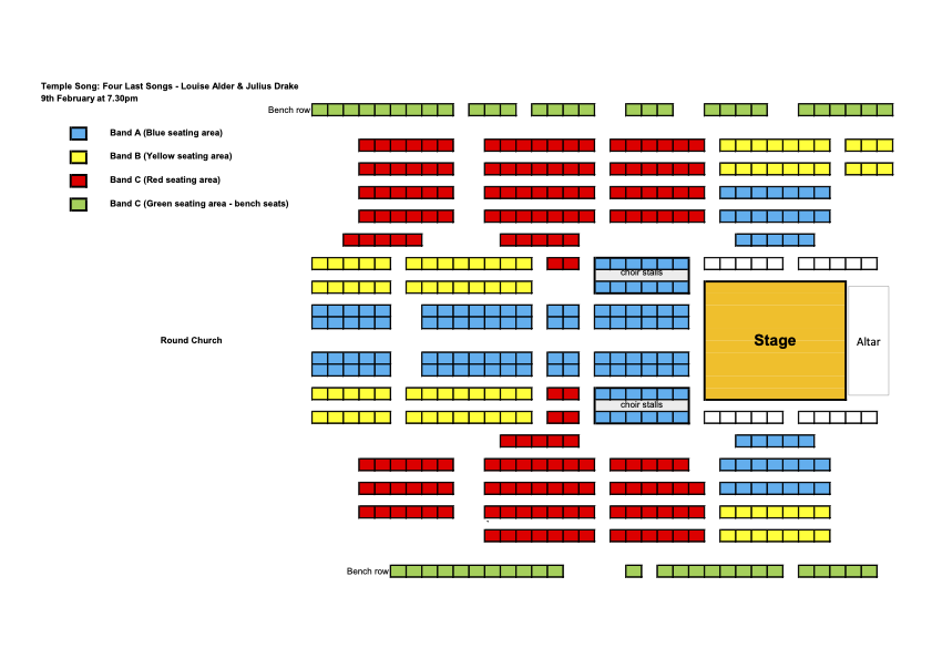 Seating plan Four Last Songs