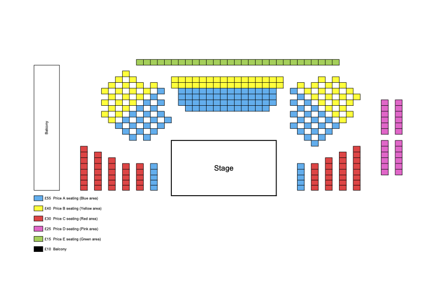 Seating plan Where Great Mezzos Meet - Dame Sarah Connolly & Beth Taylor with Julius Drake