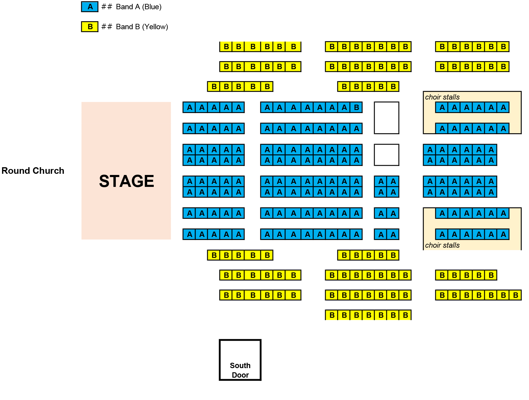 Seating plan Things Invisible to See