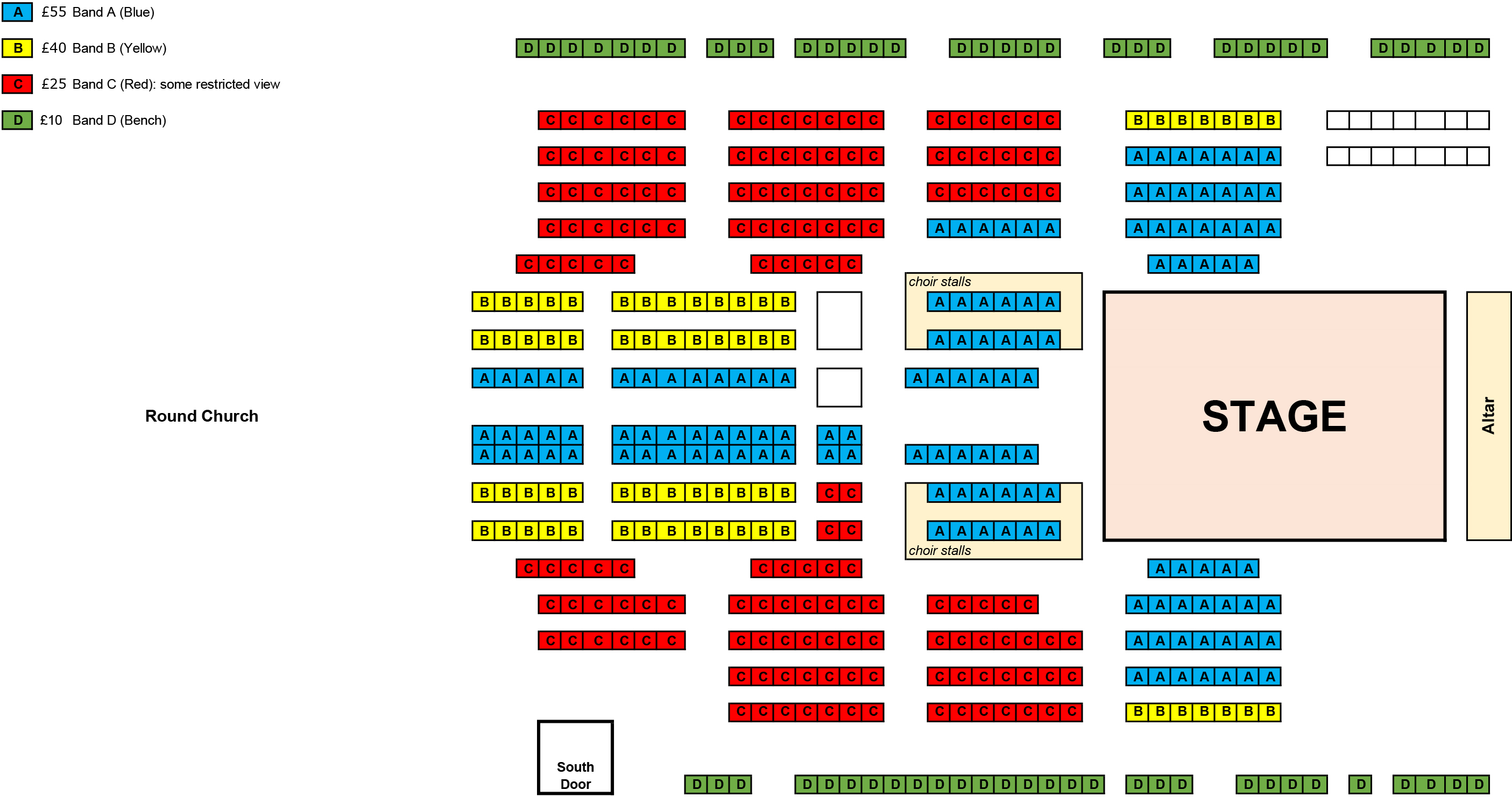 Seating plan A Venetian Coronation 1595 - Gabrieli