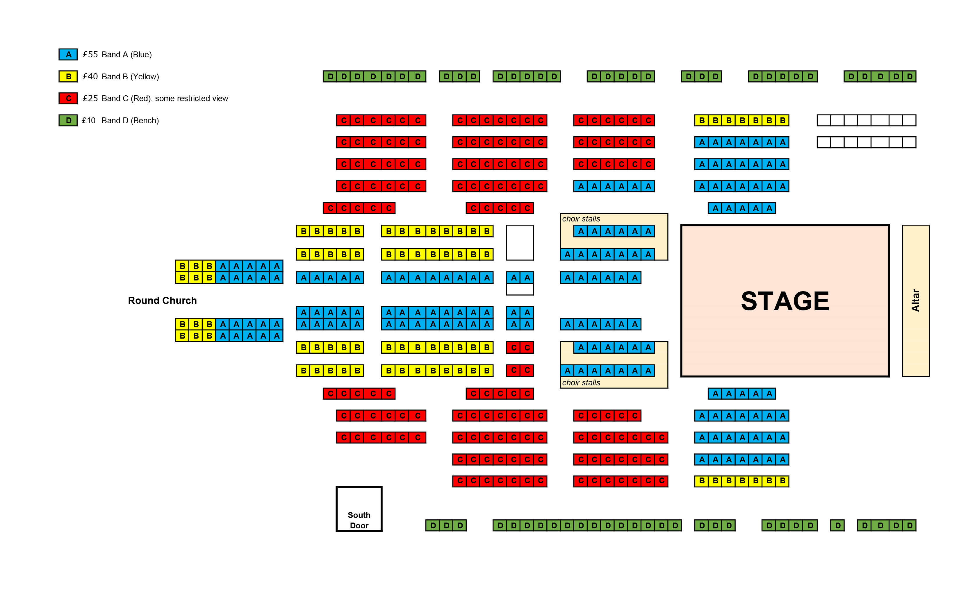Seating plan A Venetian Coronation 1595 - Gabrieli