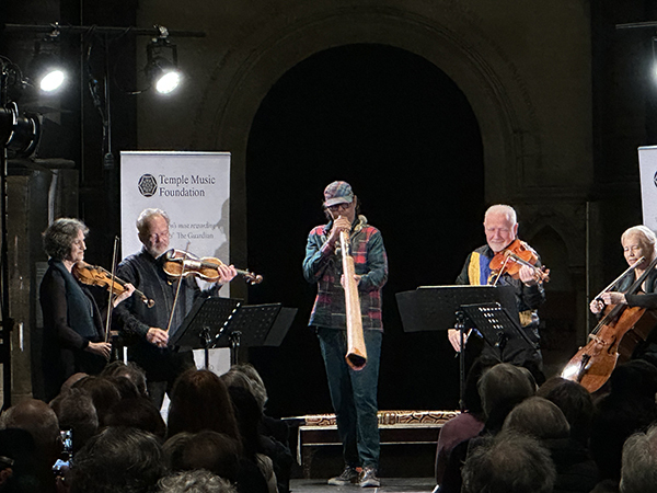 'two hemispheres meet in winning didgeridoo collaboration'
★★★★ Guardian review of Brodsky Quartet / William Barton 14.4.26